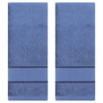 thumbnail image 1 of Unique Bargains Solid Striped Hand Towels Set of 2 Light Blue 14" x 30", 1 of 4