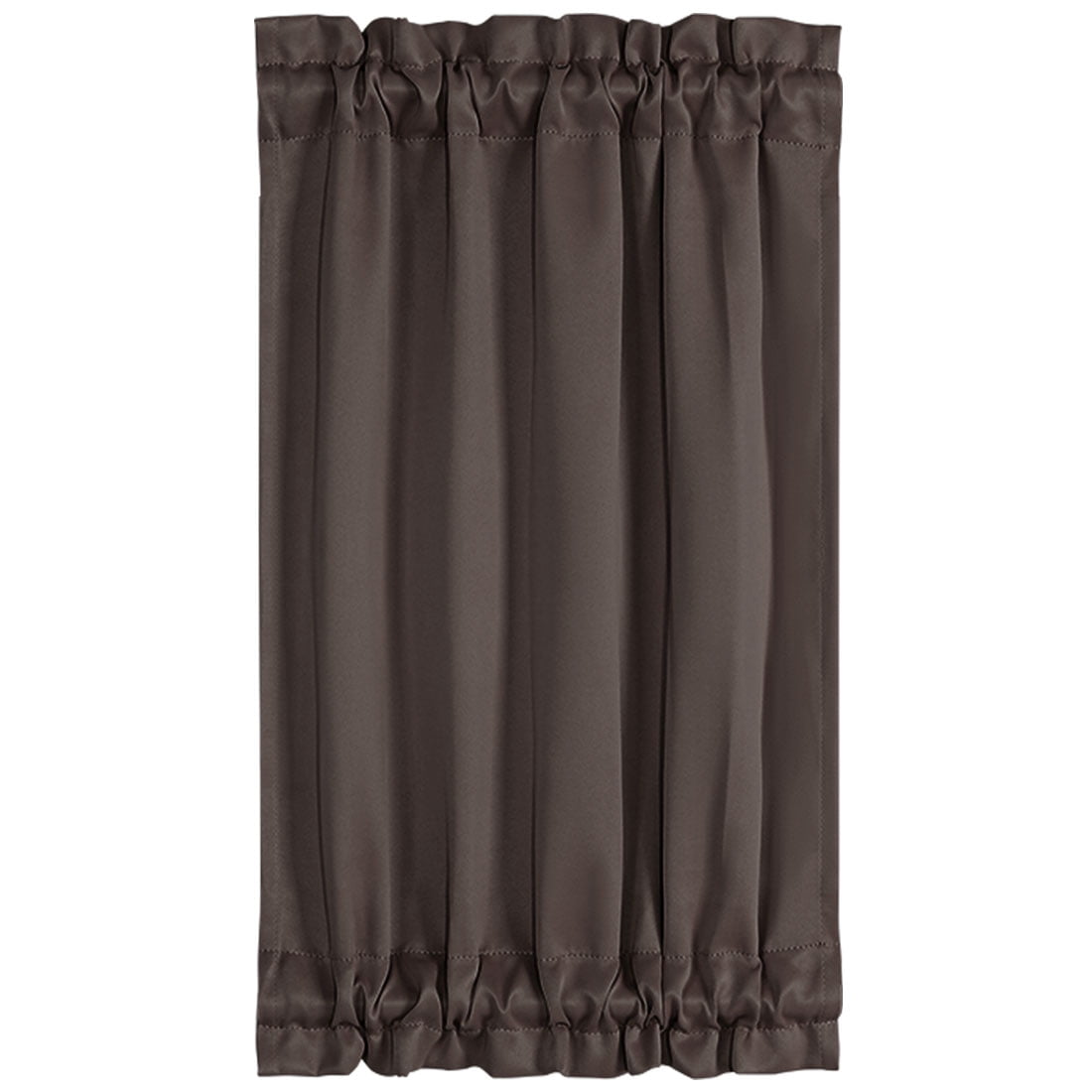 Unique Bargains Solid Window French Door Curtain Panel Coffee 25" x 40"