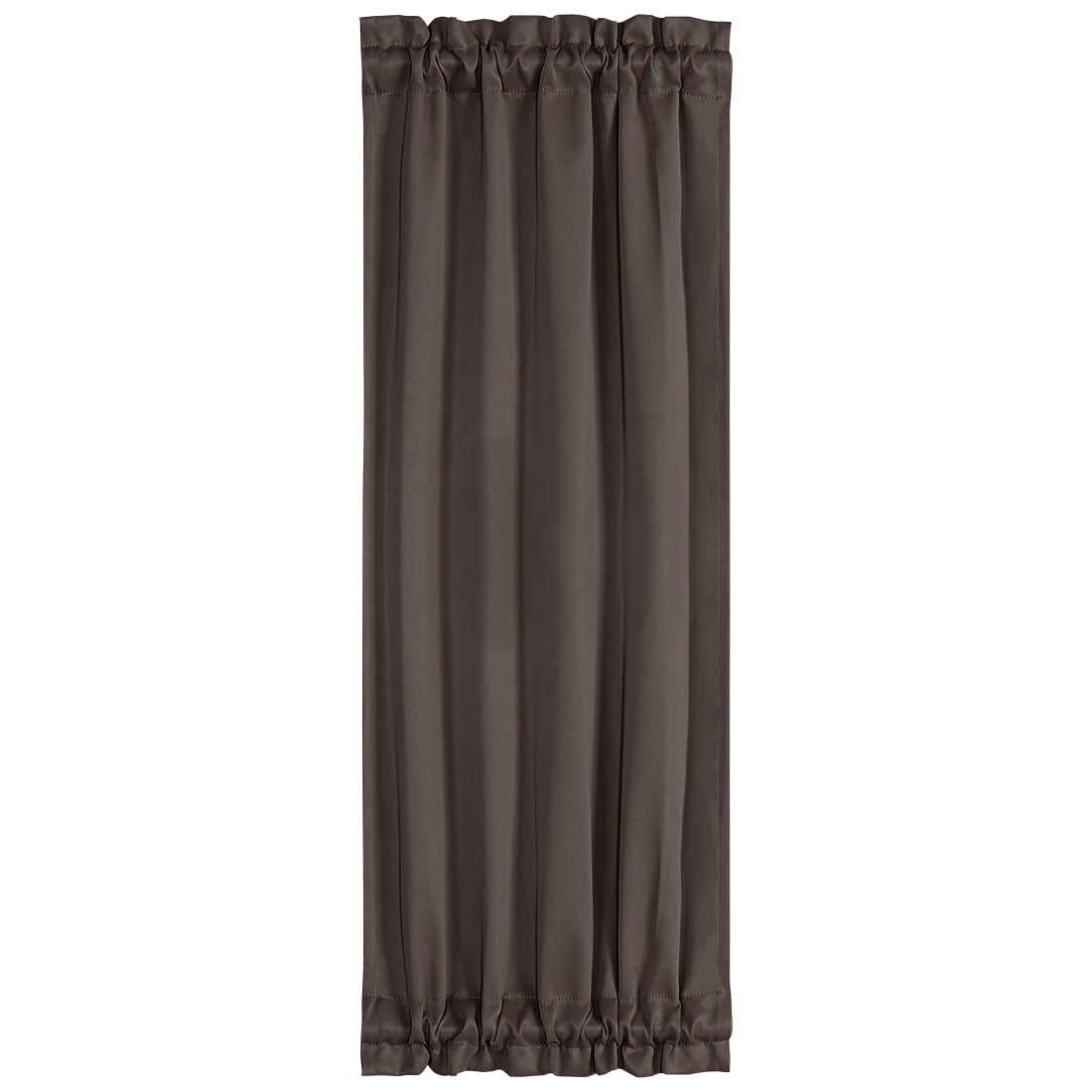 Unique Bargains Solid Window French Door Curtain Panel Coffee 25" x 72"