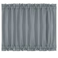 thumbnail image 1 of Unique Bargains Solid Window French Door Curtain Panel Dark Gray 54" x 40", 1 of 8