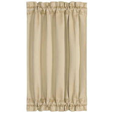 Unique Bargains Solid Window French Door Curtain Panel Khaki 25" x 40"