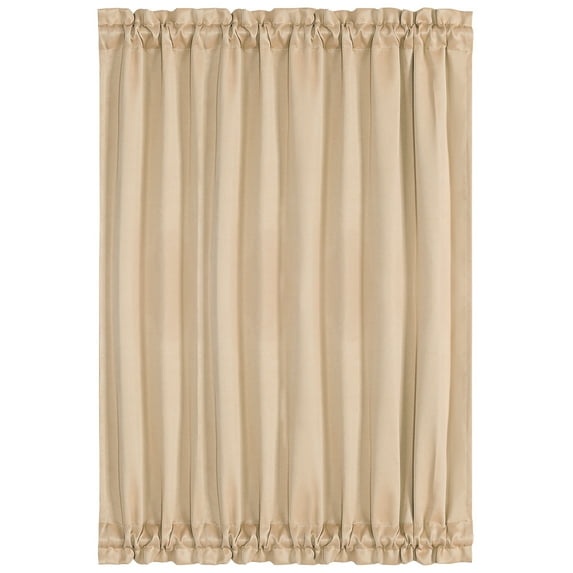 Unique Bargains Solid Window French Door Curtain Panel Khaki 54" x 72"