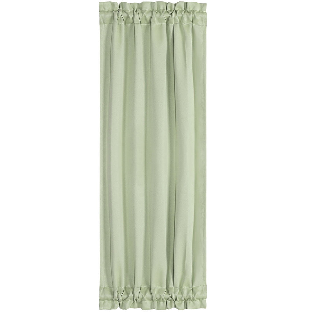 Unique Bargains Solid Window French Door Curtain Panel Light Green 25" x 72"