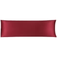 thumbnail image 1 of Unique Bargains Solid Woven Pillowcase, Body Pillow, Red, 1 of 8