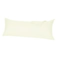 thumbnail image 1 of Unique Bargains Pillowcases Zippered Microfiber Body Pillow Cover Beige 20" x 72", 1 of 8