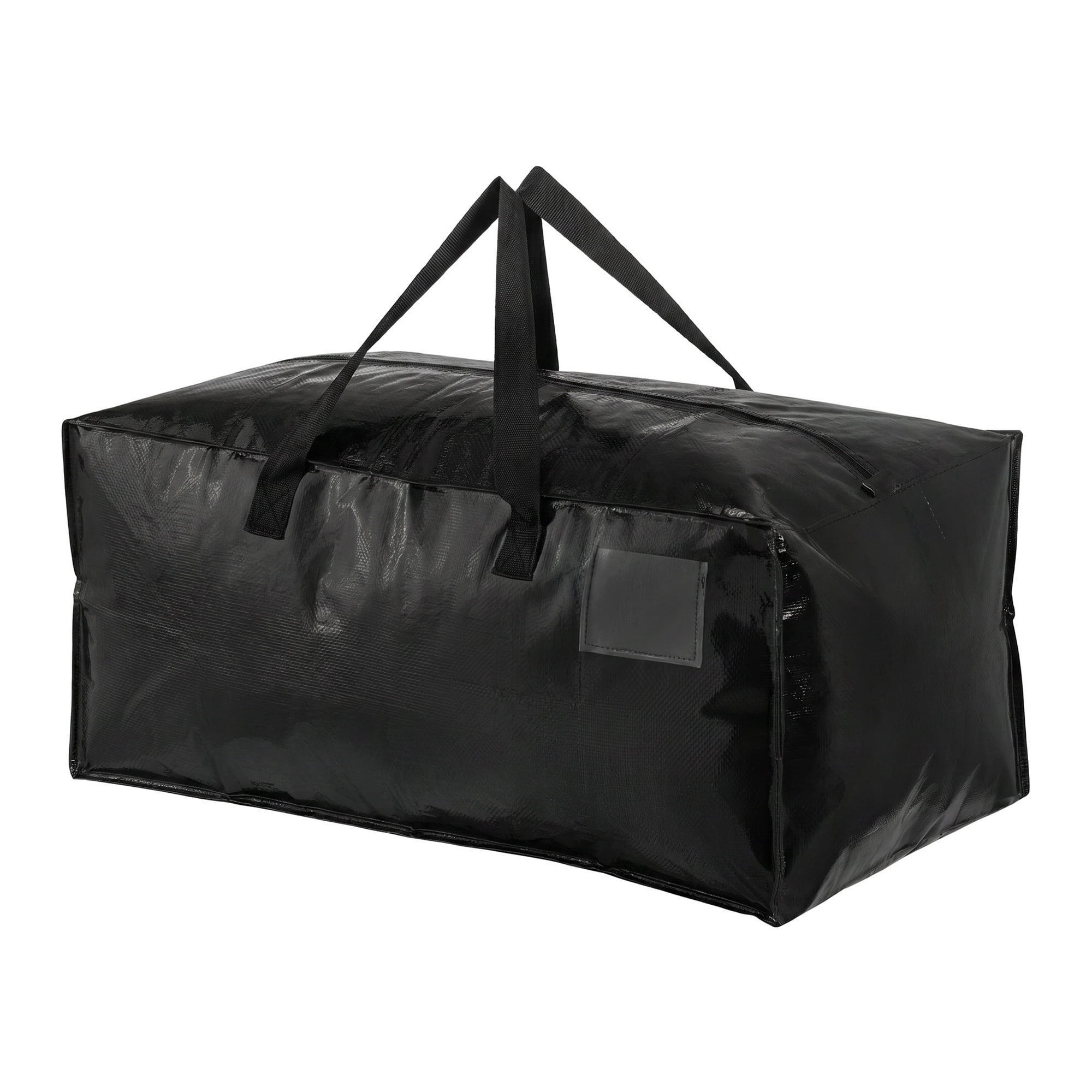 Unique Bargains Spacious PP Packing Bag with Zipper Closure Black 29.1"x13.0"x14.6"
