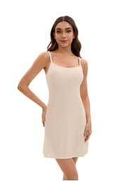 Womens Full Slips Beige Comfortable Layers