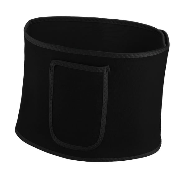 Unique Bargains Spandex Waist Sweat Band Waist Trimmer Belt Tummy Tuck Belts Strengthen Tummy During Exercising Black