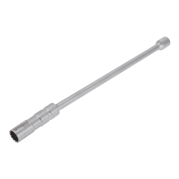 Unique Bargains Spark Plug Impact Socket 305mm for Car Motorcycle Dirtbike Repair Hardware Tool CR-V Silver Tone Durable 12 Point 14mm 3/8 Inch Drive