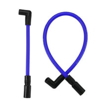 Unique Bargains Spark Plug Wire Kit for Harley Davidson Dyna FXD Softail 10.4mm 10mm 2 Pcs