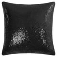 thumbnail image 1 of Unique Bargains Sparkling Sequin Decorative Throw Pillow Cover 16" x 16" Black, 1 of 8
