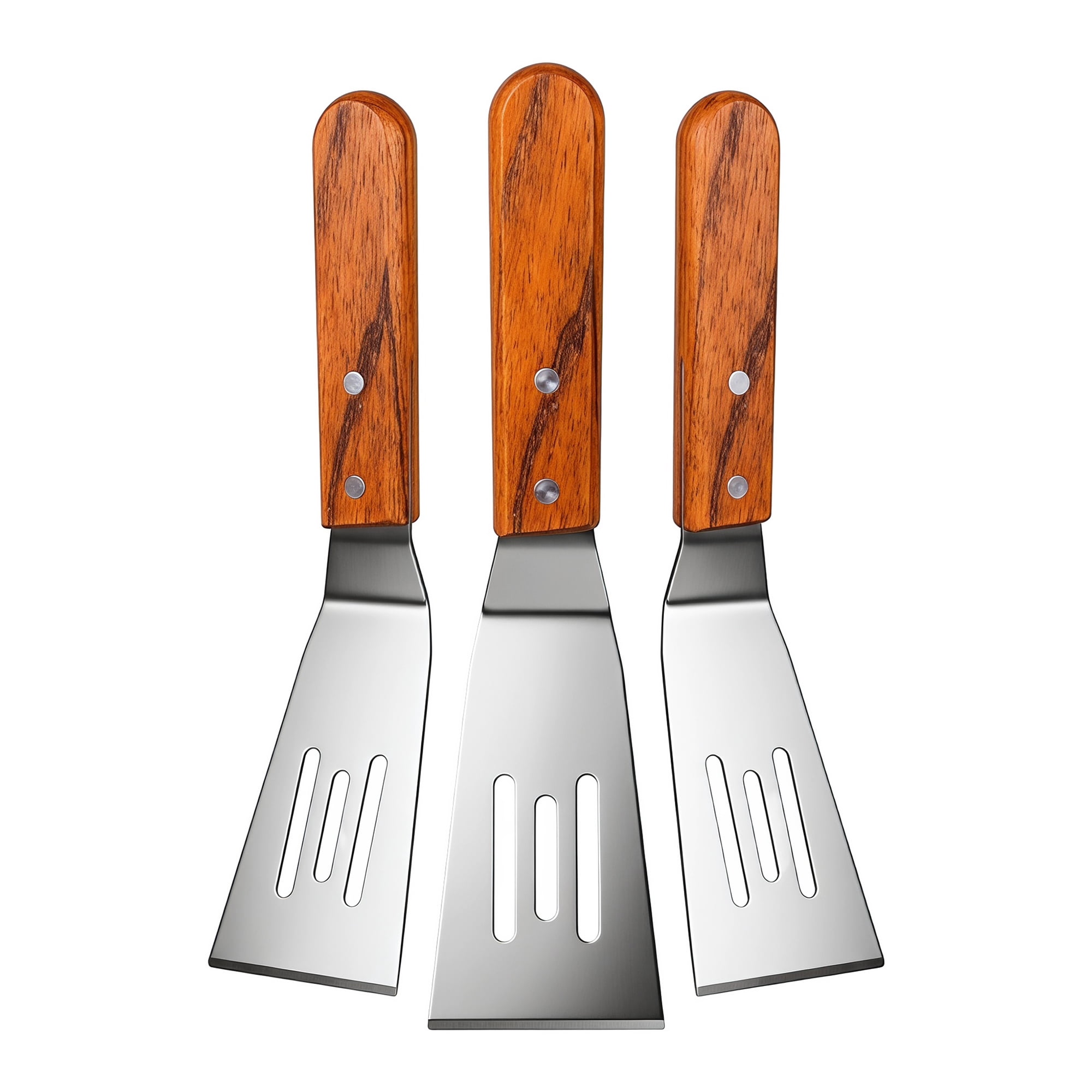 Unique Bargains Spatula Pack Dishwasher Safe Kitchen Utensils Silver-A 3Pcs
