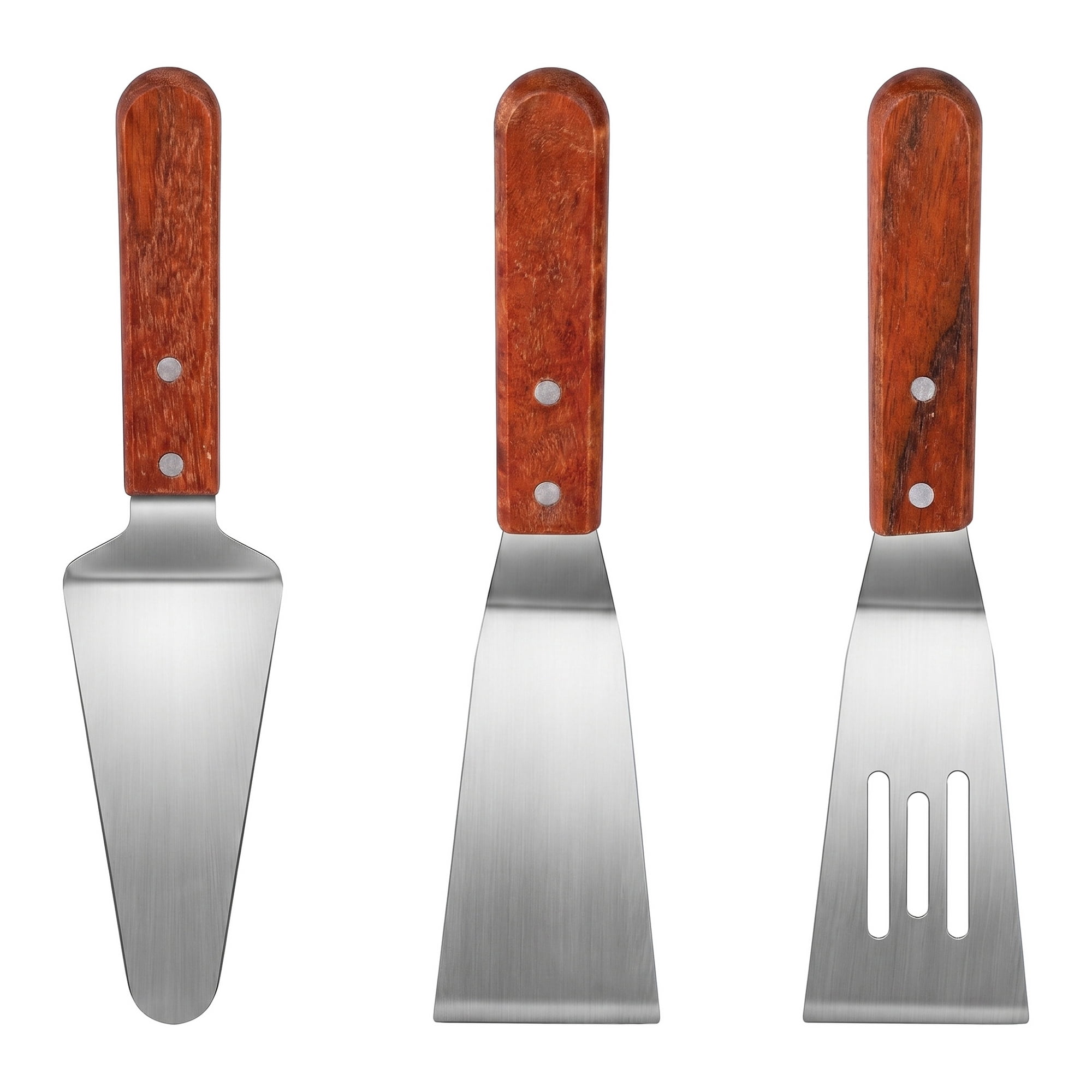 Unique Bargains Spatula Pack Dishwasher Safe Kitchen Utensils Silver-C 3Pcs