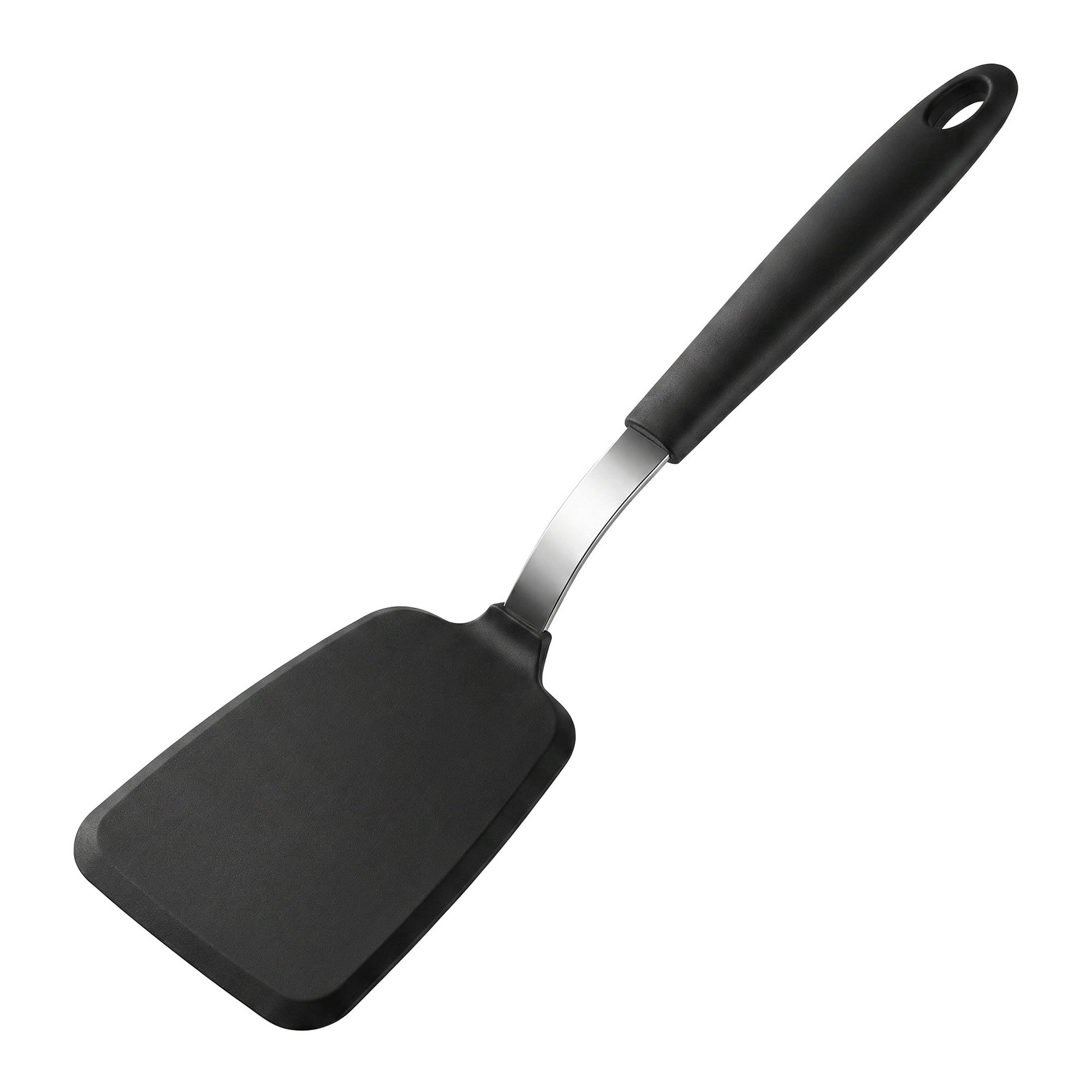 Unique Bargains Spatula Set with Rubber Tips for Non-Stick Cooking Black 14x3.7 inch