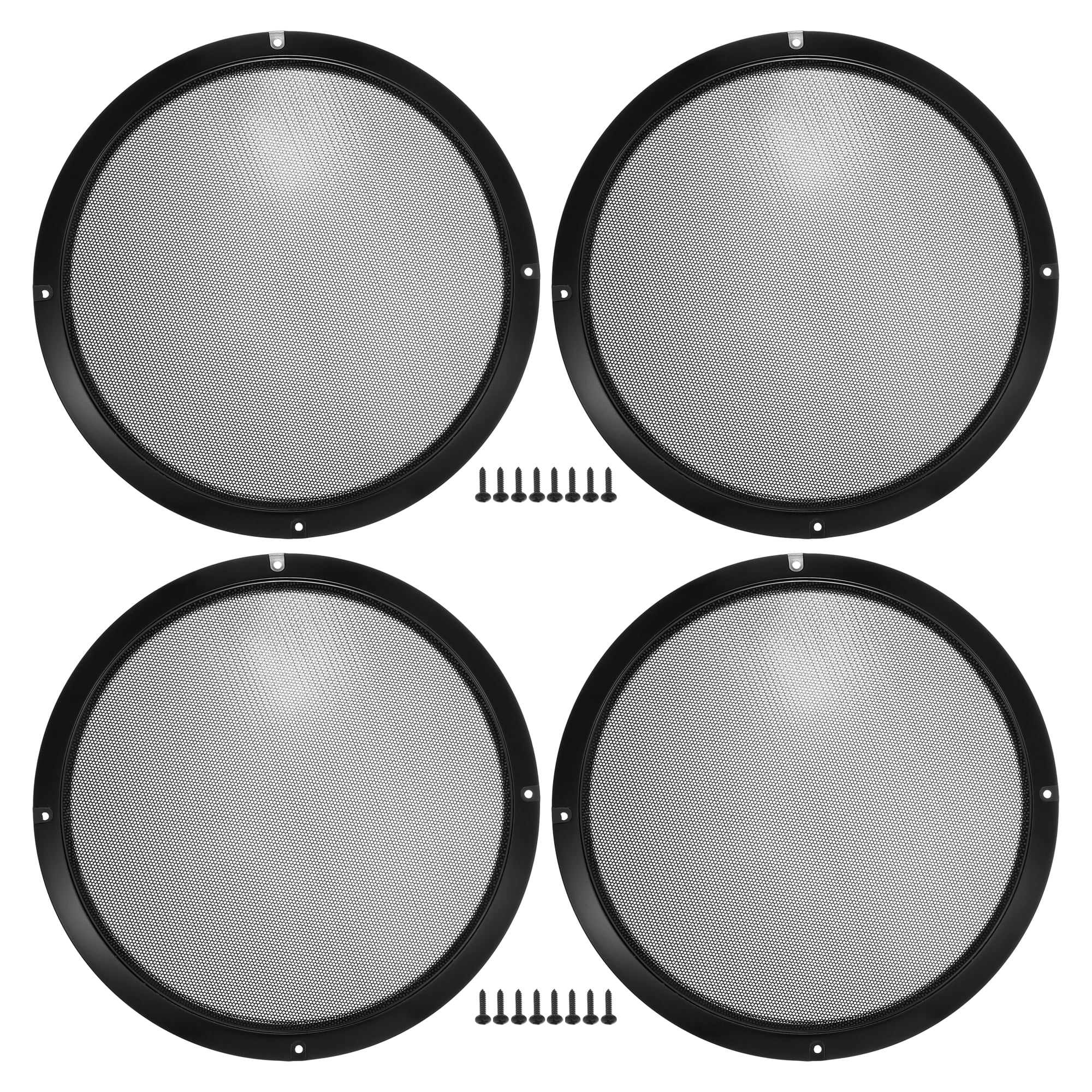 Unique Bargains Speaker Grills Cover Audio Subwoofer Protector Case Gloss Black 10"