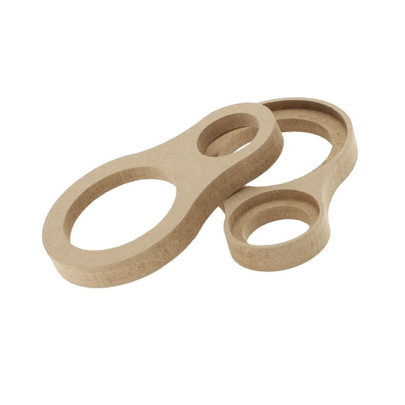 Unique Bargains Speaker Spacer Ring Adator Dual Rings for 1" for 3" Wood 2 Pcs Universal