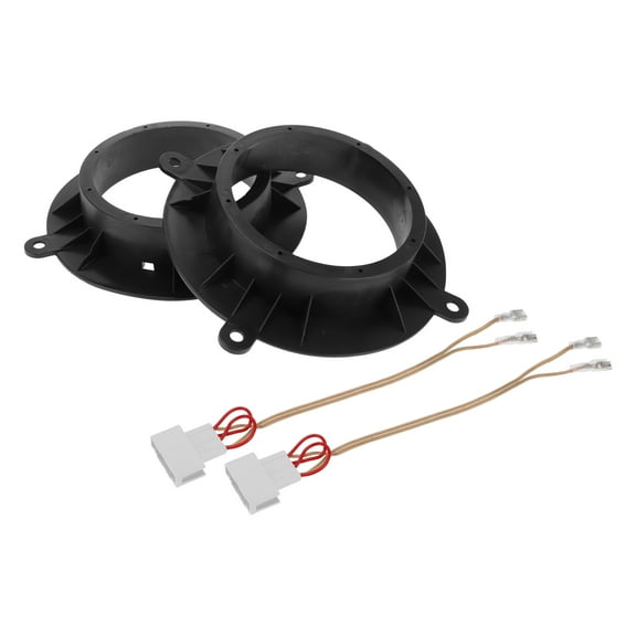 Unique Bargains Speaker Spacer Ring Tweeter Speaker Spacer Adapter Car for Mazda Atenza 2014-2019 Front Doors ABS Black with Audio Wiring Harness Waterproof