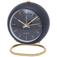 thumbnail image 1 of Unique Bargains Spherical Mechanical Alarm Clock Black 4.1"L x 2.5"W x 3.5"H, 1 of 5