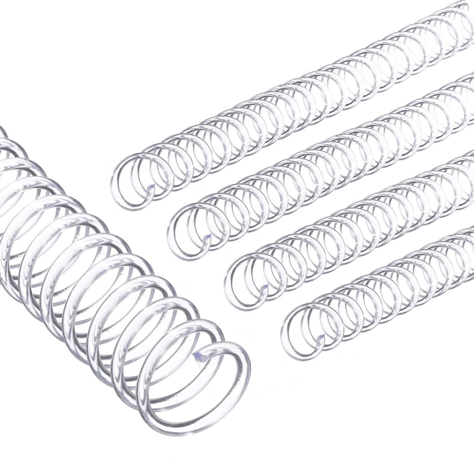 Unique Bargains Spiral Binding Coils for Sheet Capacity with 4:1 Pitch 20mm Clear