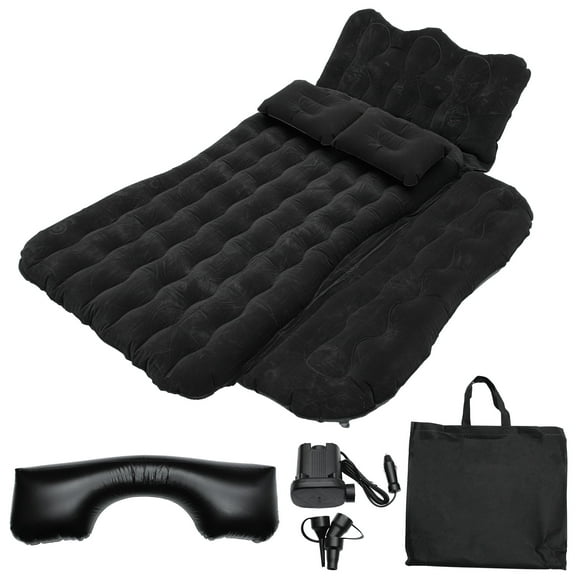 Unique Bargains Split Piers Long Leg Pier Air Pillows Repair Pads Air Pump Car Air Mattress Flocking Black Inflatable Thickened Camping Bed Flocking Mattress