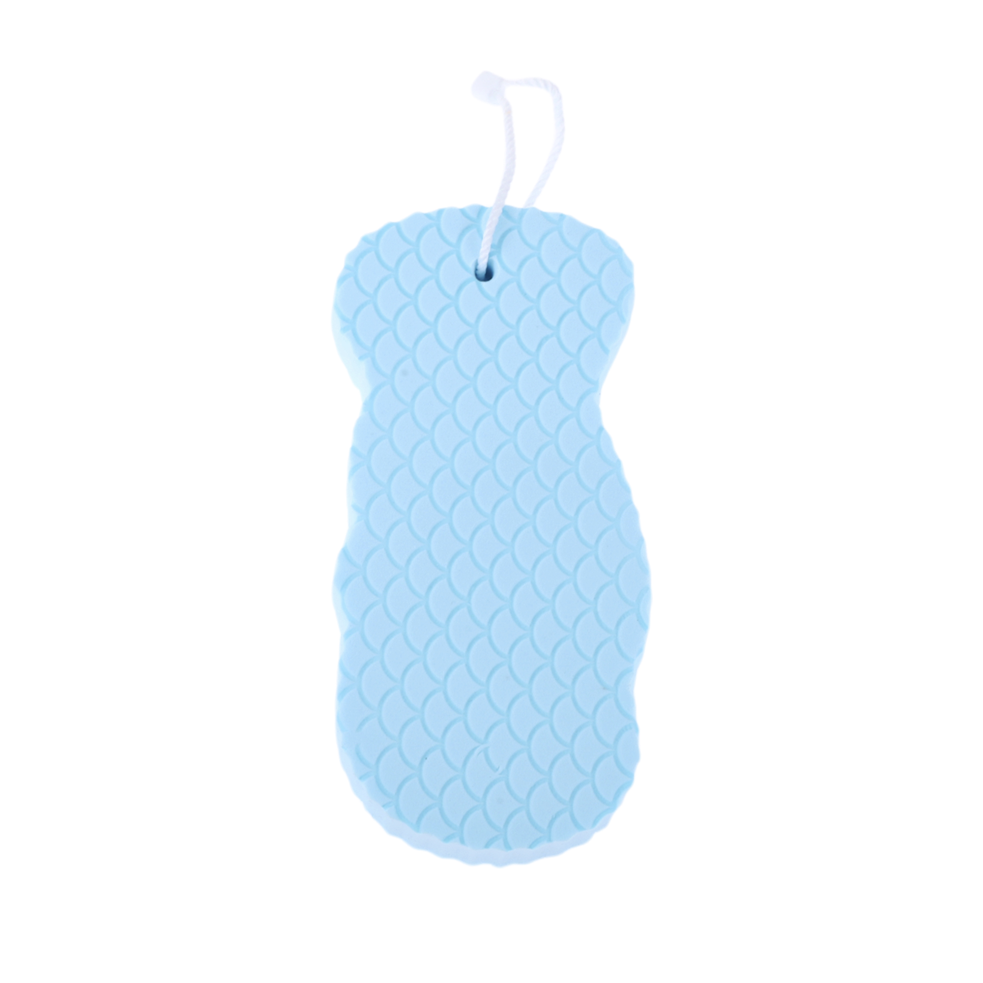 Unique Bargains Sponge Brush Body Scrubber for Bathroom 5.51"x2.55"x0.98" 1 Pc Blue