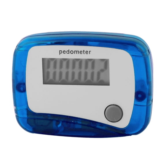 Unique Bargains Sport 5 Digits LCD Display Digital Step Counter Pedometer Blue
