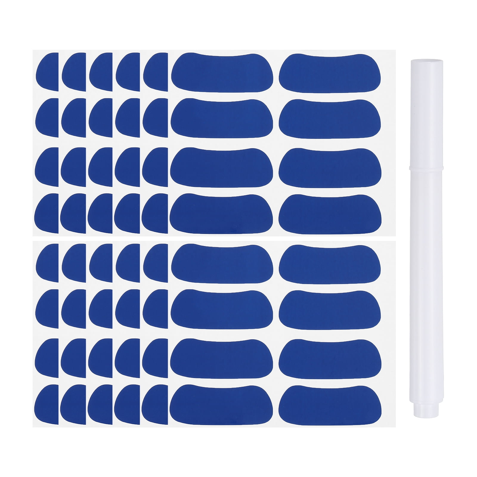 Unique Bargains Sports Eye Stickers Set with Pencil for Baseball and Softball Games Blue