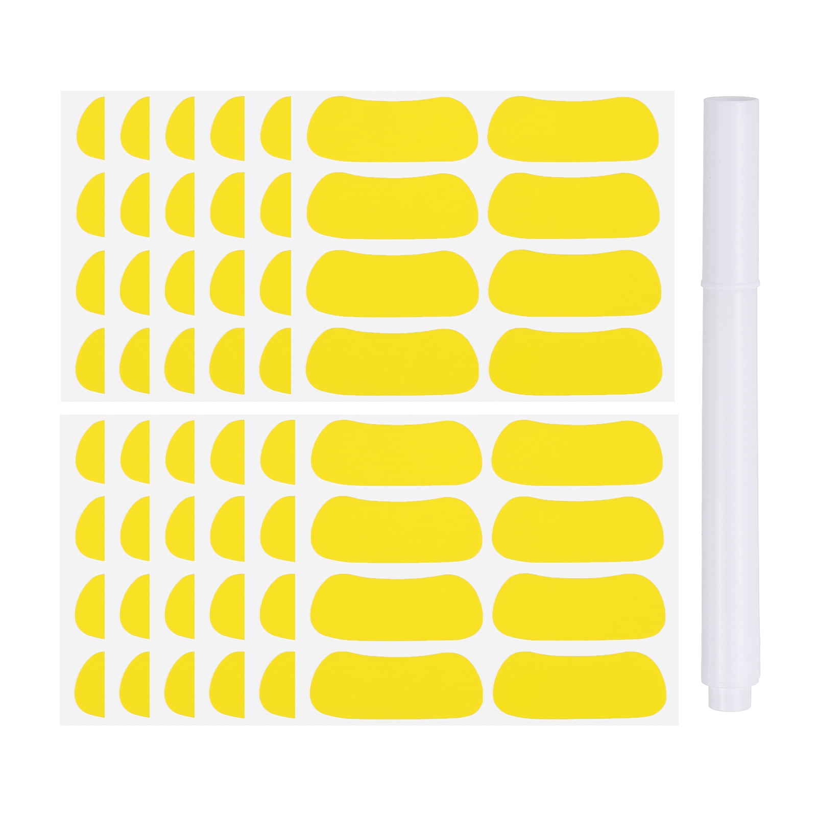 Unique Bargains Sports Eye Stickers Set with Pencil for Baseball and Softball Games Yellow