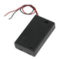 thumbnail image 1 of Two Wire ON/OFF Switch Black 3 x 1.5V AAA Battery Holder Case w Cover, 1 of 1
