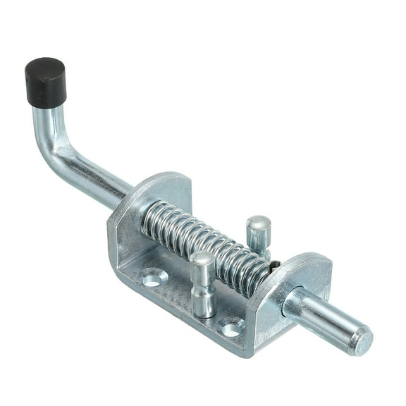 Unique Bargains Spring Loaded Latch Pin 6.5', Iron Security Latch Sliding Barrel Bolt Latch Lock