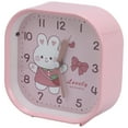 thumbnail image 1 of Unique Bargains Square Alarm Clock with Animal Patterns Light pink 4.1"L x 1.9"W x 4.3"H, 1 of 5
