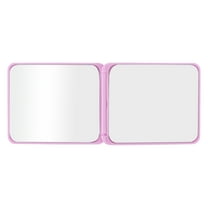 Unique Bargains Square Compact Mirror Cosmetic Mirror 1 Pc Purple