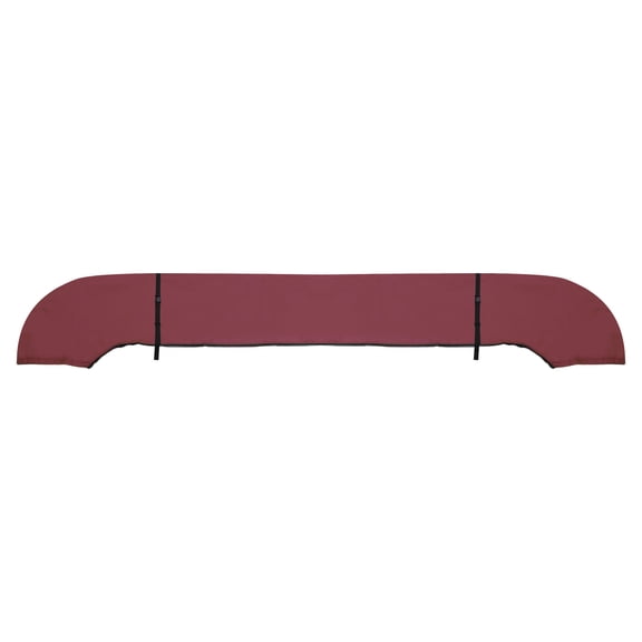 Unique Bargains Square Frame Bimini Top Storage Boot Cover with 2 Fixed Straps Boat Bimini Storage Bag Sun Resist Universal for 3 Bow 4 Bow 1 Set Wine Red 79 in