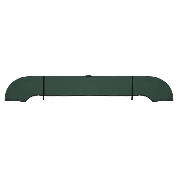 Unique Bargains Square Frame Bimini Top Storage Boot Cover with Stern Light Hole Boat Bimini Storage Bag with 2 Fixed Straps for 3 Bow 4 Bow 1 Set Hunter Green 85 in