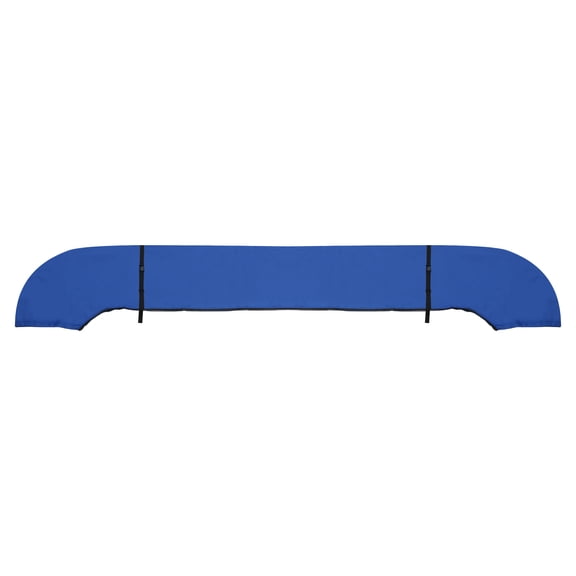 Unique Bargains Square Frame Bimini Top Storage Boot Cover with 2 Fixed Straps Boat Bimini Storage Bag Sun Resist Universal for 3 Bow 4 Bow 1 Set Blue 97 in