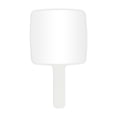 thumbnail image 1 of Unique Bargains Square Handheld Mirror 6.3" W x 11" L with Handle White, 1 of 7