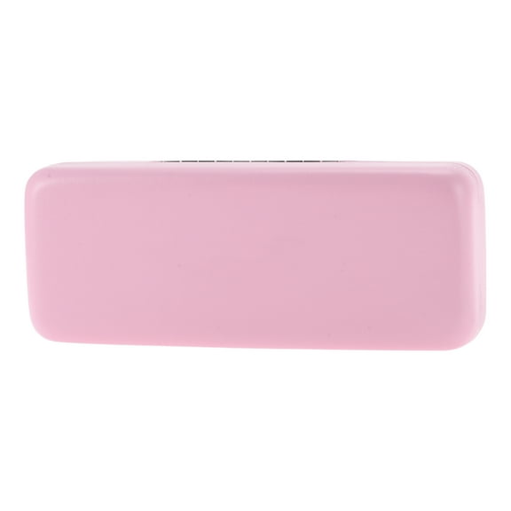 Unique Bargains Square Hinge Eyeglasses Case Lightweight Eyeglasses Storage 6.5"x2.56"x1.46" Pink
