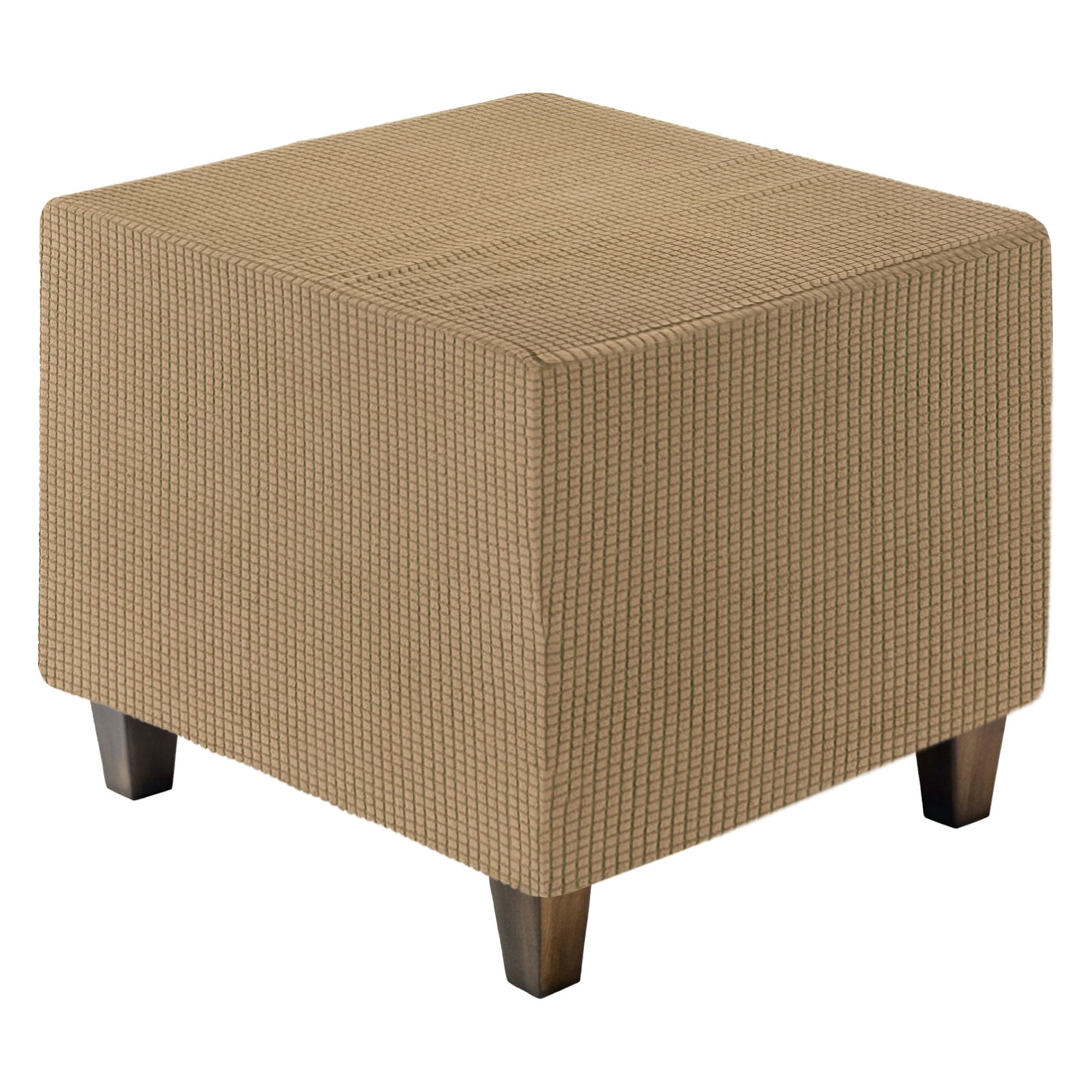 Unique Bargains Square Jacquard Slipcover Light Brown 13.4"-17.7" x 15.0"-17.7"