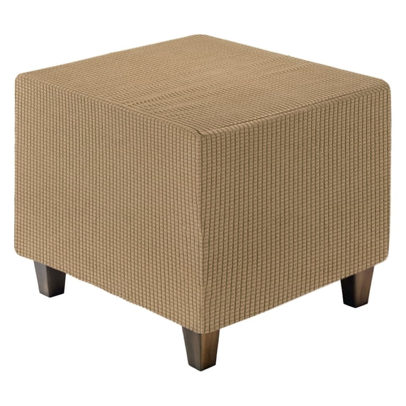 Unique Bargains Square Jacquard Slipcover Light Brown 13.4"-17.7" x 15.0"-17.7"