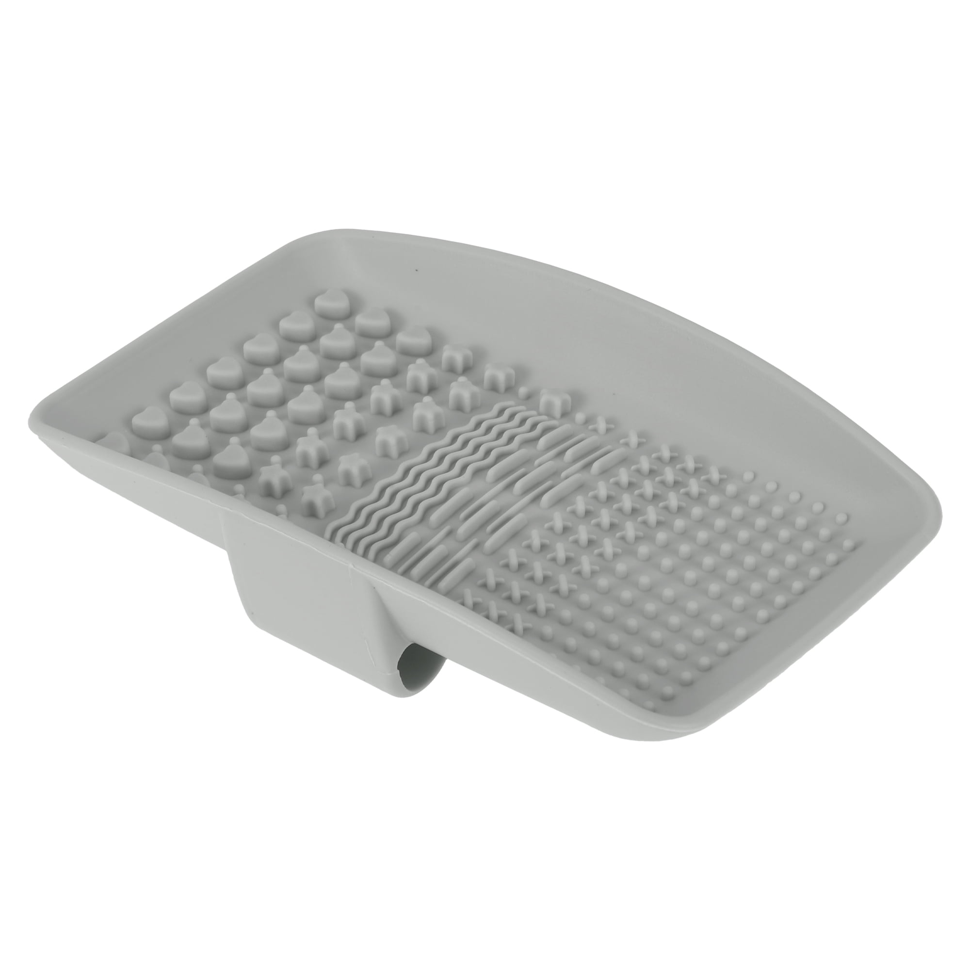 Unique Bargains Square Makeup Sponge Brush Cleaner Gray
