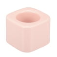 thumbnail image 1 of Unique Bargains Square Mini Ceramic Toothbrush Holder Pink 2.20"x2.20"x1.73" Electric Toothbrush Holder for Bathroom, 1 of 8