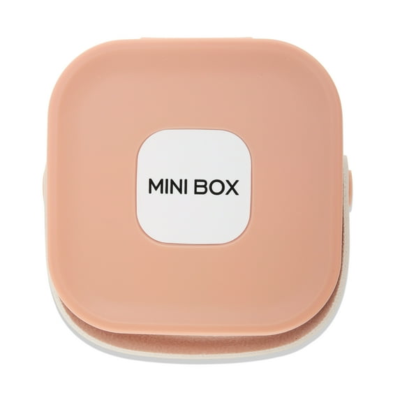 Unique Bargains Square Multi-Function Jewelry Box Organizer for Storing Coral Pink