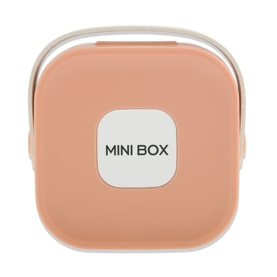 Unique Bargains Square Multi-Function with Mirror Jewelry Box Organizer Coral Pink