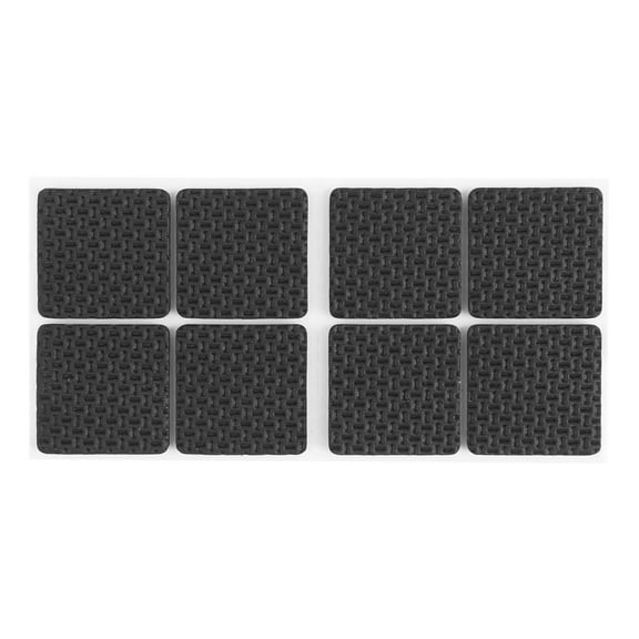 Unique Bargains Square Nonslip Adhesive Furniture Pad Black 8-Pack