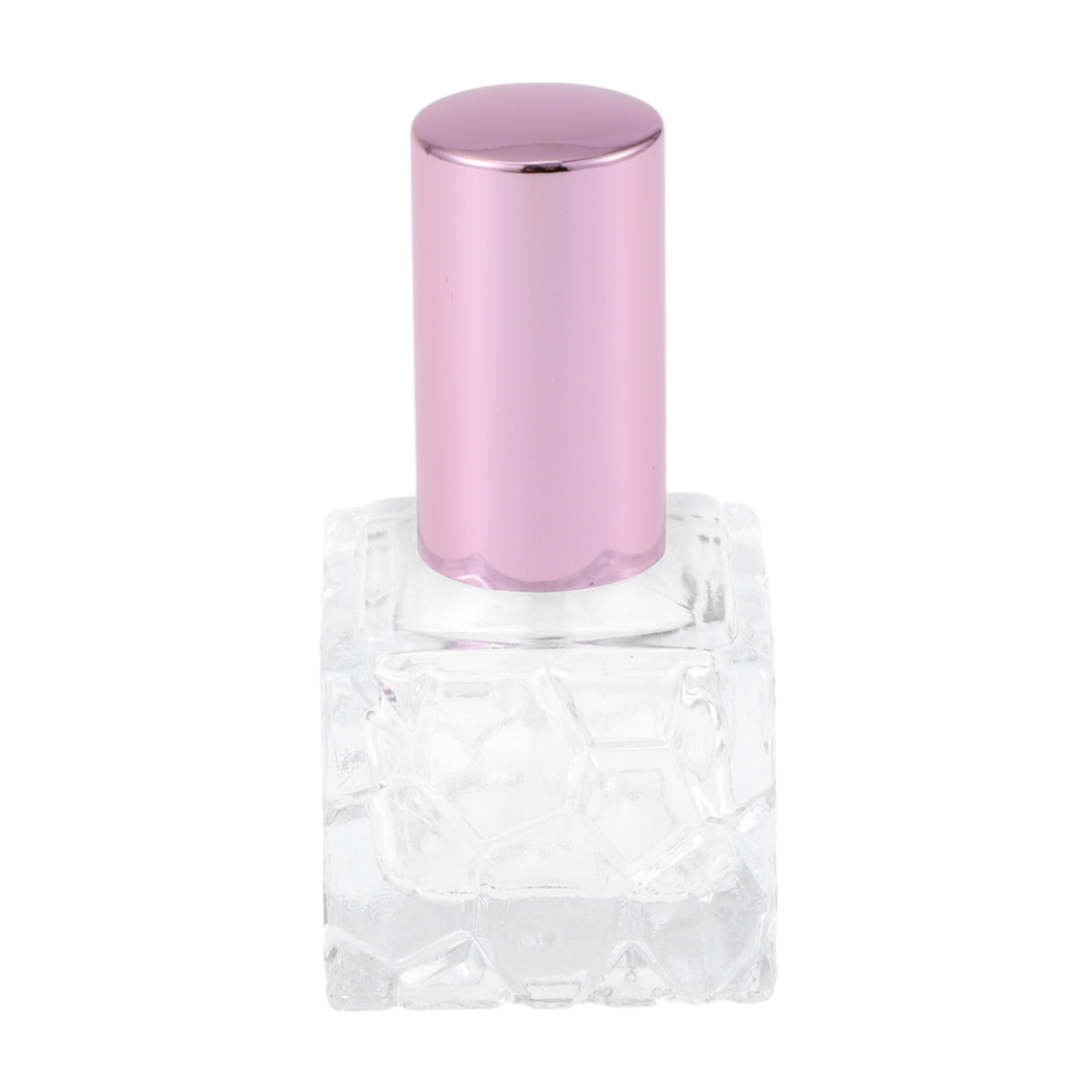 Unique Bargains Square Perfume Bottle for Bathroom 0.33oz 1 Pc Pink