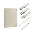 thumbnail image 1 of Unique Bargains Square Rotation Nail Clipper Kit 5-piece Set Gradient Pink, 1 of 6