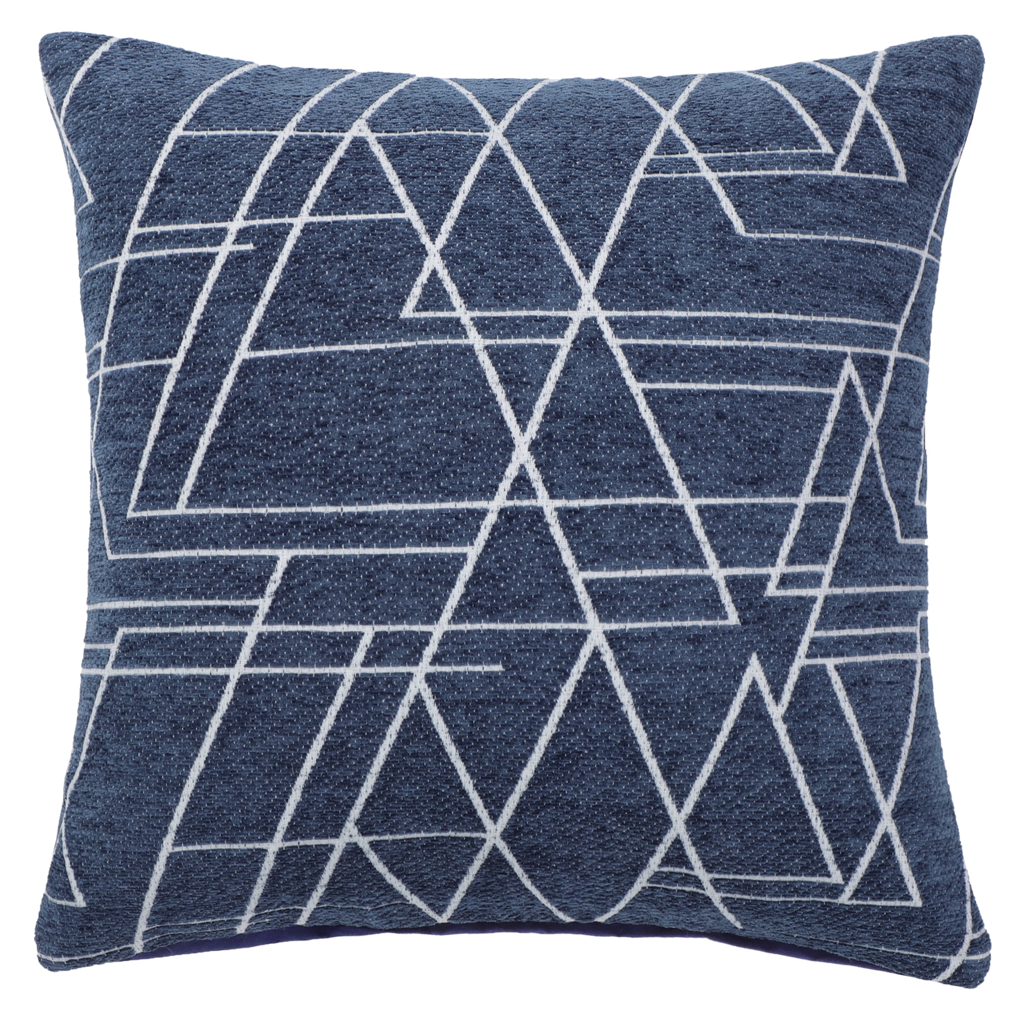 Unique Bargains Square Sofa Cushion Throw Pillow Cover 18" x 18" Navy