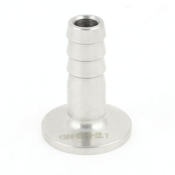 Unique Bargains Stainless Steel 304 KF16 Flange to 12.7mm Hose Barb Adapter for Vacuum