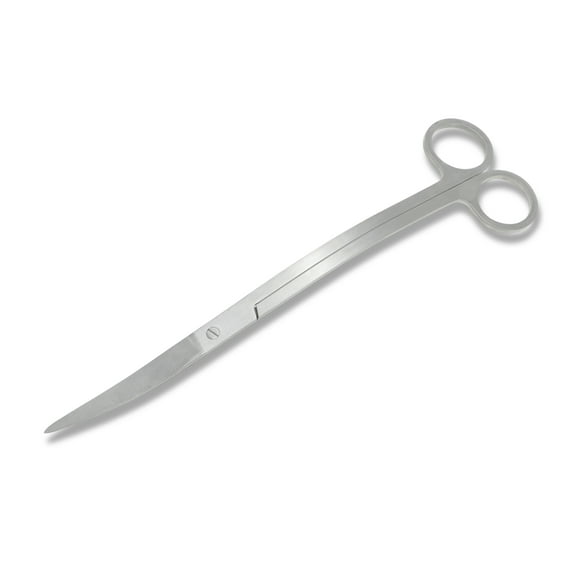Unique Bargains Stainless Steel Aquarium Scissors Wave Design Professional Aquaplant Maintenance Tool Silver Tone 1 Pcs