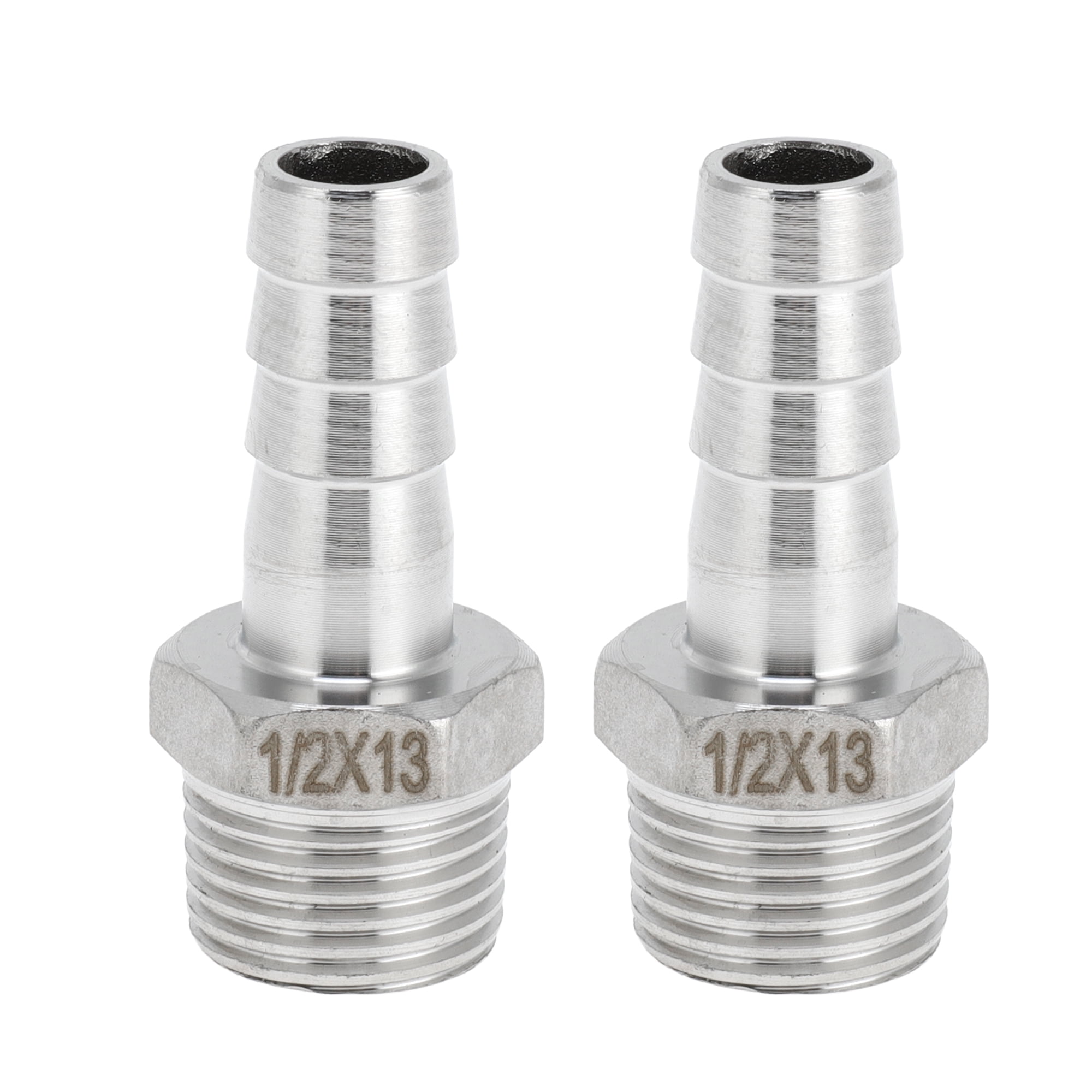 ERGAOBOY 2 Pièces Acier Inoxydable 304 16 MM OD Barb Vers 1 2 Quot Fractional M - 7
